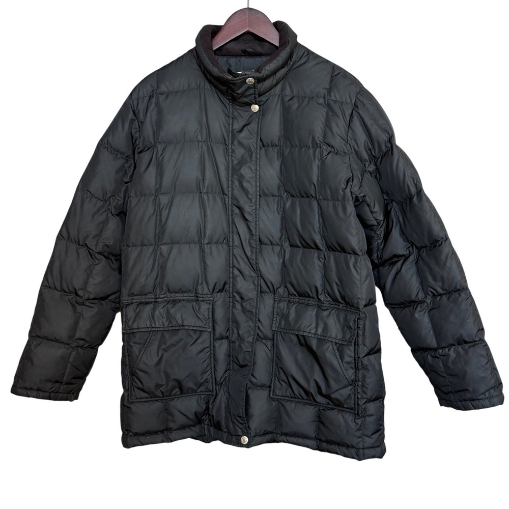 Vintage Eddie Bauer‎ 550 Fill Goose Down Puffer Jacket Black XL Coat Mens